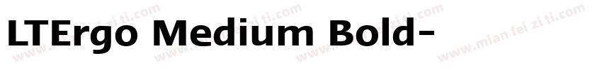 LTErgo Medium Bold字体转换